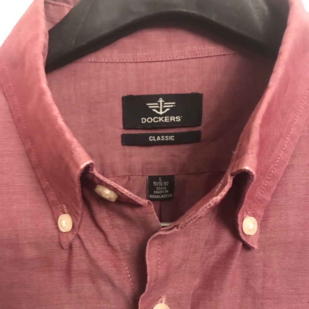 Dockers classic men’s button up shirt